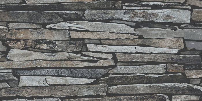 1500x1500 Rustic stone wall wallpaper - gray