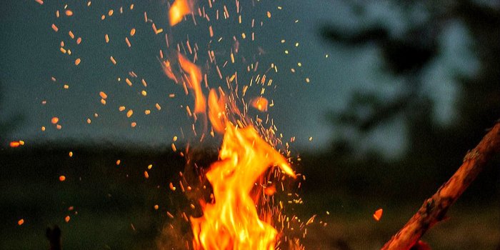 1440x2560 Fire Flames Night Sky 4K Ultra HD Mobile Wallpaper