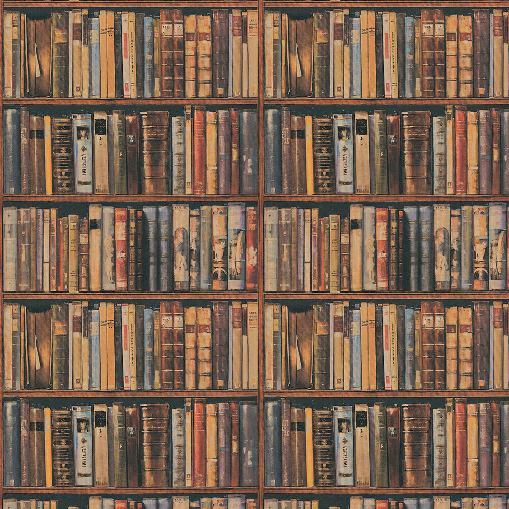 1000x1000 Library by Andrew Martin - Multi - Wallpaper : Wallpaper Direct