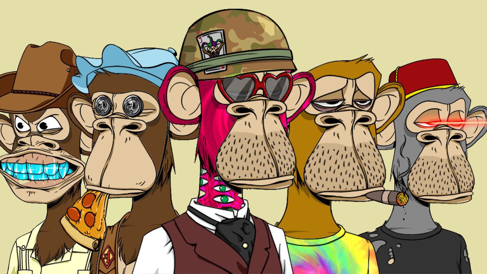 1600x900 NFT Monkey Wallpapers
