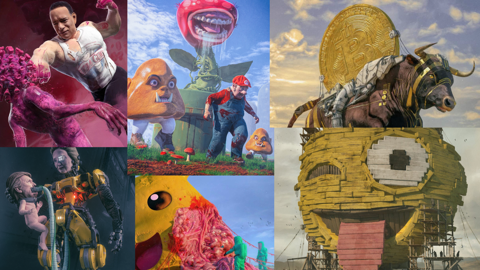 3840x2160 4K NFTs Collage Wallpaper : r/wallpapers