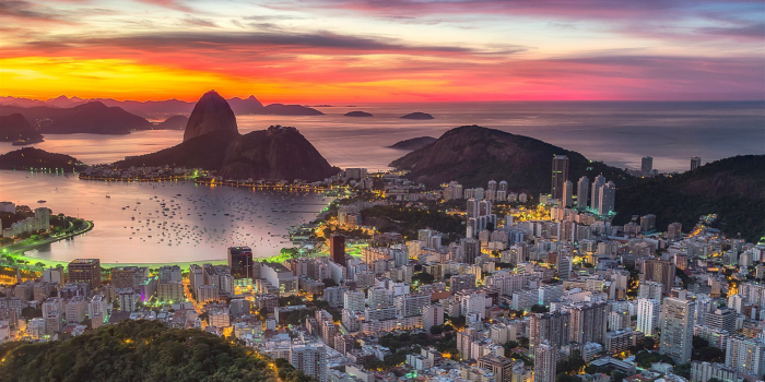 1920x1200 Download wallpapers Rio de Janeiro, evening, sunset, brazilian city, ocean,  coast, Brazil for desktop with resolution 1920x1200. High Quality HD  pictures wallpapers