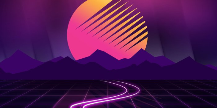 1440x900 Wallpaper White And Pink LED Light, Retrowave, Vaporwave, Purple, Dark  Background • Wallpaper For You
