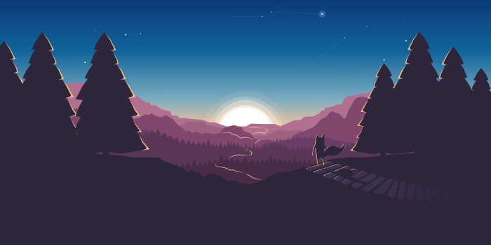 3840x2160 Flat Design Illustration. [3840x2160] | Landscape wallpaper, Minimalist  wallpaper, Sunset wallpaper