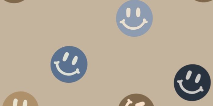 736x1104 Navy & Brown Smiley Face Background