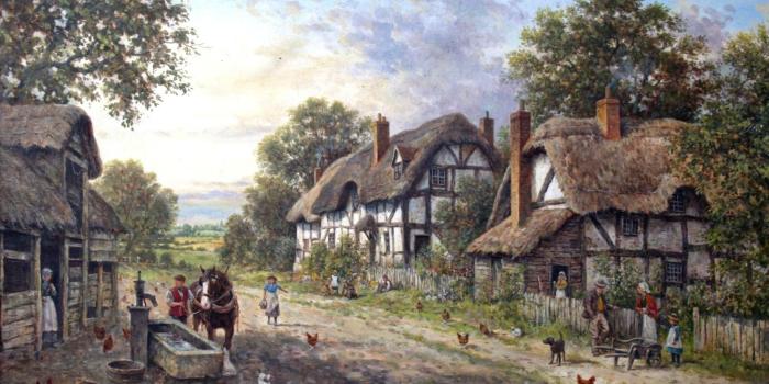 1920x1080 Thatched, Cottage, Village, Cool Images, Widescreen Wallpapers, Artwork,  1920x1080 - Simply Wallpaper - Just choo… | Cottage art, Thatched cottage,  Cottage painting