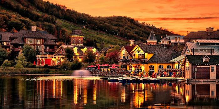 1366x768 A Quaint Village Wallpaper and Background Image | 1366x768