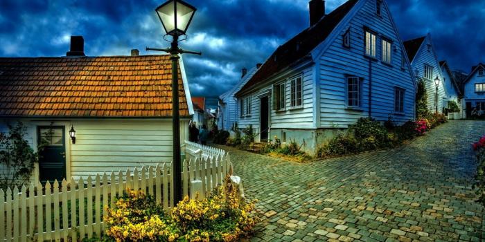 1332x850 Wallpaper Night, Wallpaper, Village images for desktop, section город -  download