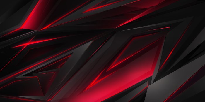 1920x1200 Black Red Abstract Polygon 3D 4K Wallpaper #45