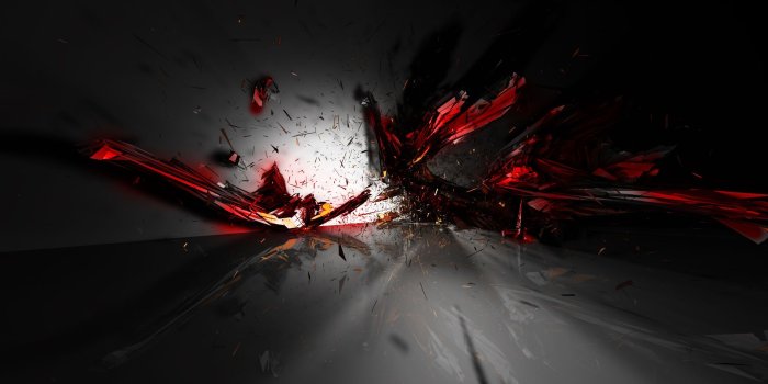 1920x1080 Red and Black Wallpapers - Broken Panda