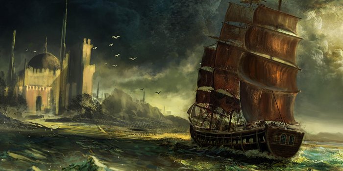 2560x1600 Pirate ship in the strom Wallpapers HD / Desktop and Mobile Backgrounds