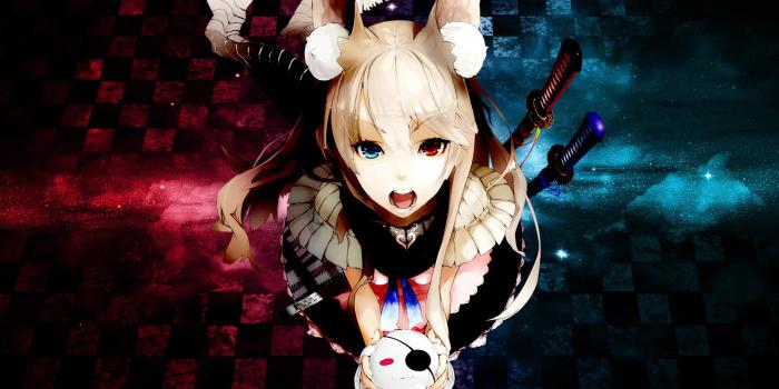 1920x1080 Free download Anime Girl With Red Blue Evyes HD Wallpaper 1920x1080 ID40631  [1920x1080] for your Desktop, Mobile & Tablet | Explore 21+ Red and Blue Anime  Wallpapers | Blue and Red Wallpaper,