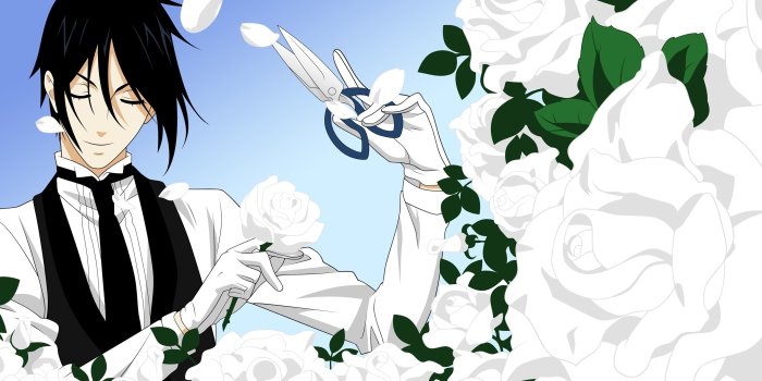 2880x1800 Black Butler trimming the white roses wallpaper - Anime wallpapers - #52349