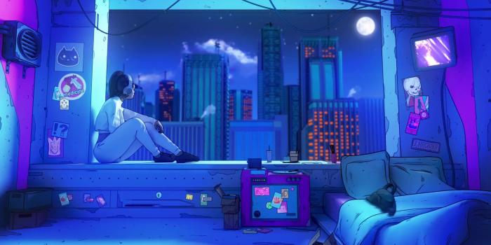 1920x1080 Evening Window with Lofi Hiphop xsullo Live Wallpaper - Live Wallpaper