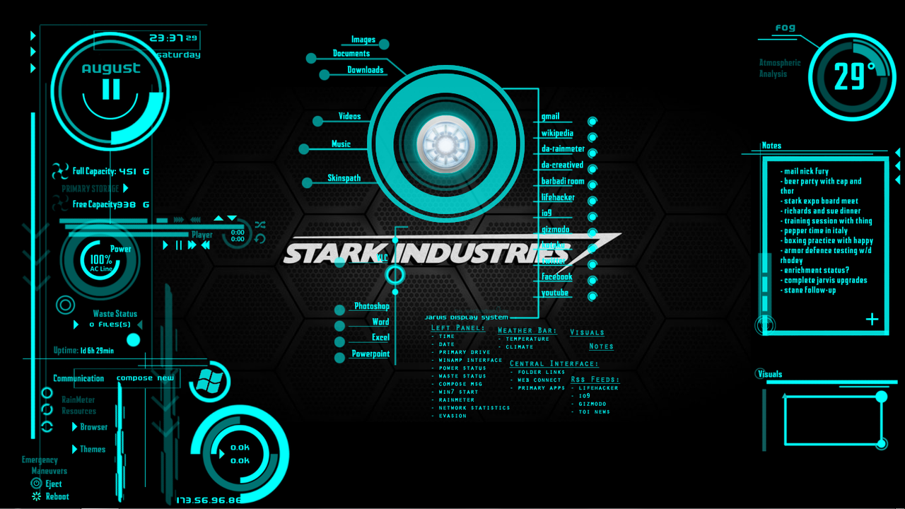 1280x720 Wallpapers Jarvis The Most Sophisticated I Ve Had And - Stark Industries  Wallpaper 4k (#464519) - HD Wallpaper & Backgrounds Download