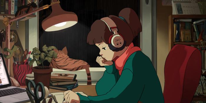 1920x1080 Lo-Fi Hip Hop Beats to Study/Relax To Girl (Wallpaper) (this is the best  resolution (1920x1080)/highest dpi (96) I could find). If anyone has it at  a better resolution/without the dammed compression I