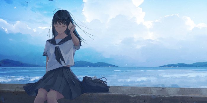 1920x1080 1920x1080 Sad Anime Girl Walking 1080P Laptop Full HD Wallpaper, HD Anime  4K Wallpapers, Images, Photos and Background - Wallpapers Den