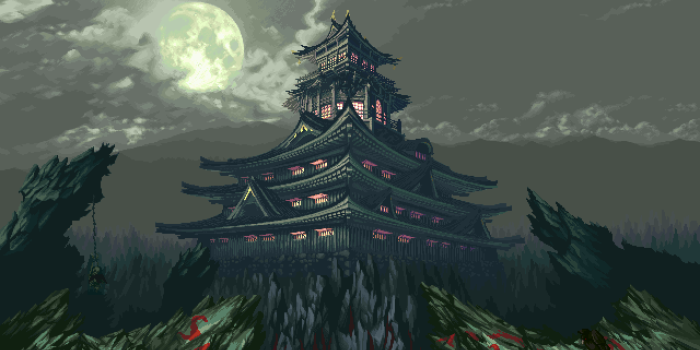 1920x1080 Pixel Art Wallpapers - Imgur | Paisaje de fantasía, Castillo de fantasía,  Imágenes de fondo