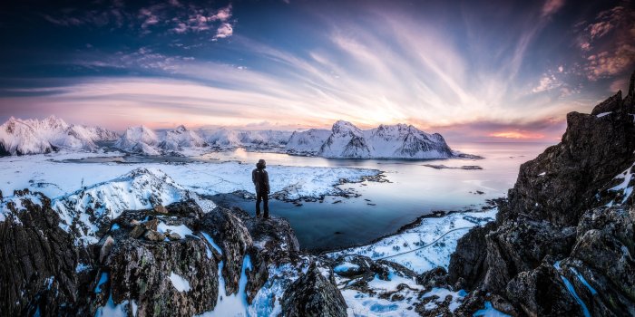 9797x5333 Standing At Lofoten Norway 10k, HD Photography, 4k Wallpapers, Images,  Backgrounds, Photos and Pictures