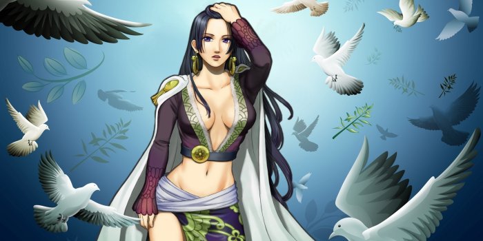 1920x1200 One Piece, Boa Hancock, Anime, Doves Wallpapers HD / Desktop and Mobile  Backgrounds