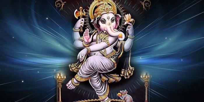 1366x768 Ganesh Wallpaper Hd For Mobile Free Download God Hd - Dancing Ganesha -  1366x768 Wallpaper - teahub.io