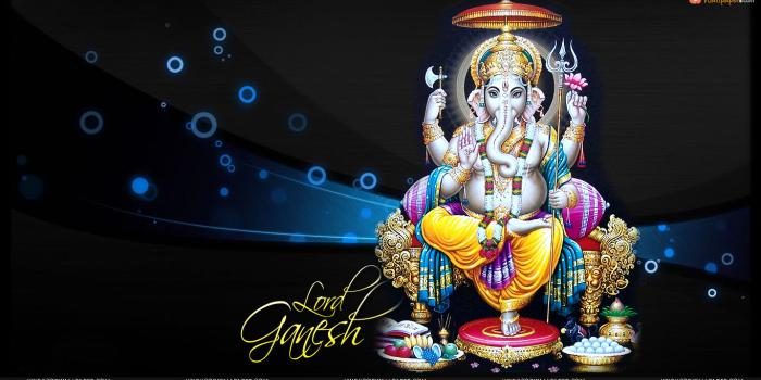 1365x768 High-definition wallpapers of Lord Ganesha for your PC