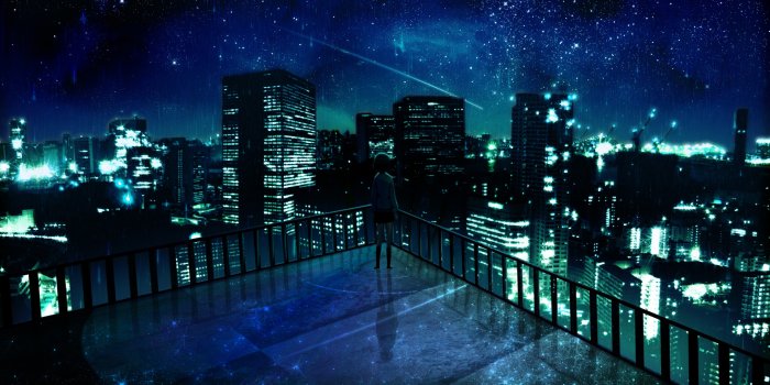 1920x1200 anime Girls, Blue, Anime Wallpapers HD / Desktop and Mobile Backgrounds