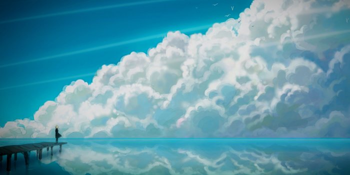 2880x1800 88+] Anime Sky Wallpapers on WallpaperSafari