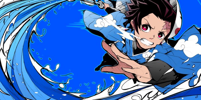 5120x2880 Demon Slayer Tanjiro Kamado With Sword With Blue Background 4K 8K HD Anime  Wallpapers | HD Wallpapers | ID #40623