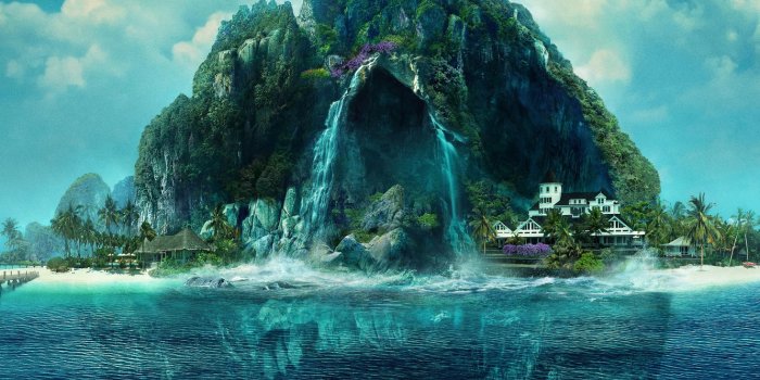 1332x850 Wallpaper sea, island, cave, Fantasy Island images for desktop, section  фантастика - download