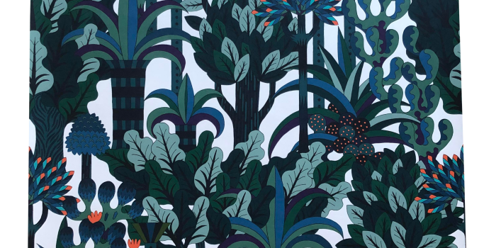 2993x4246 Hermès Jardin d'Osier Wallpaper | Chairish