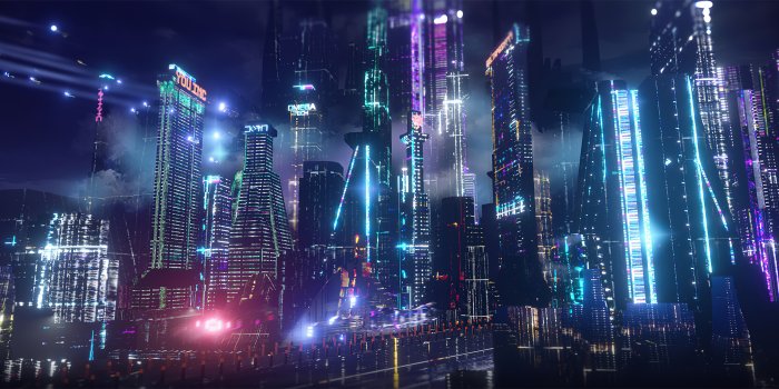 3840x1656 Neon City Lights 4k, HD Artist, 4k Wallpapers, Images, Backgrounds, Photos  and Pictures
