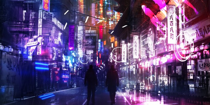 3840x2160 Anime Futuristic City Neon Wallpapers