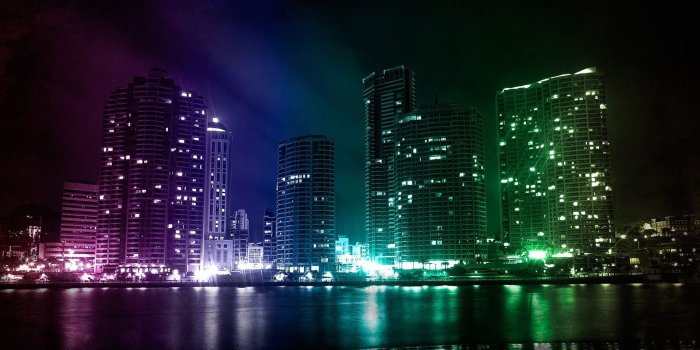 1920x1080 neon city Wallpaper - KDE Store