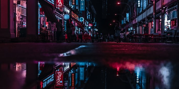 3706x2084 Asia Neon City Lights Reflections, HD Photography, 4k Wallpapers, Images,  Backgrounds, Photos and Pictures