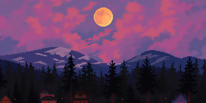 3240x1822 1366x768 8 Bit Houses Trees Mountains Sun 4k 1366x768 Resolution HD 4k  Wallpapers, Images, Backgrounds, Photos and Pictures