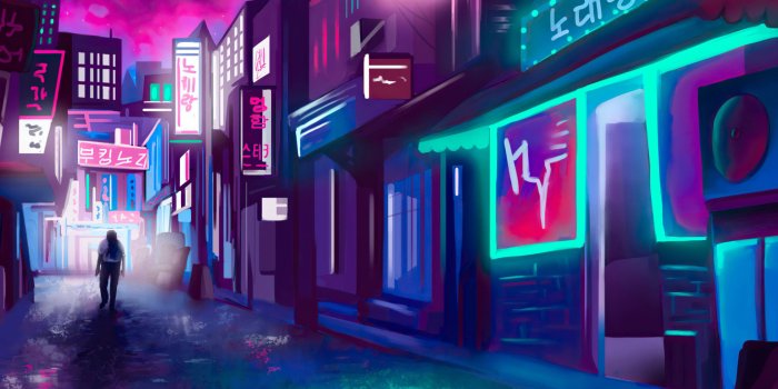 2560x1440 2560x1440 Night in Neon City 1440P Resolution Wallpaper, HD Artist 4K  Wallpapers, Images, Photos and Background - Wallpapers Den