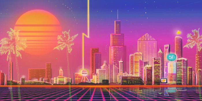 1332x850 Retro Neon City Wallpapers - Top Free Retro Neon City Backgrounds -  WallpaperAccess