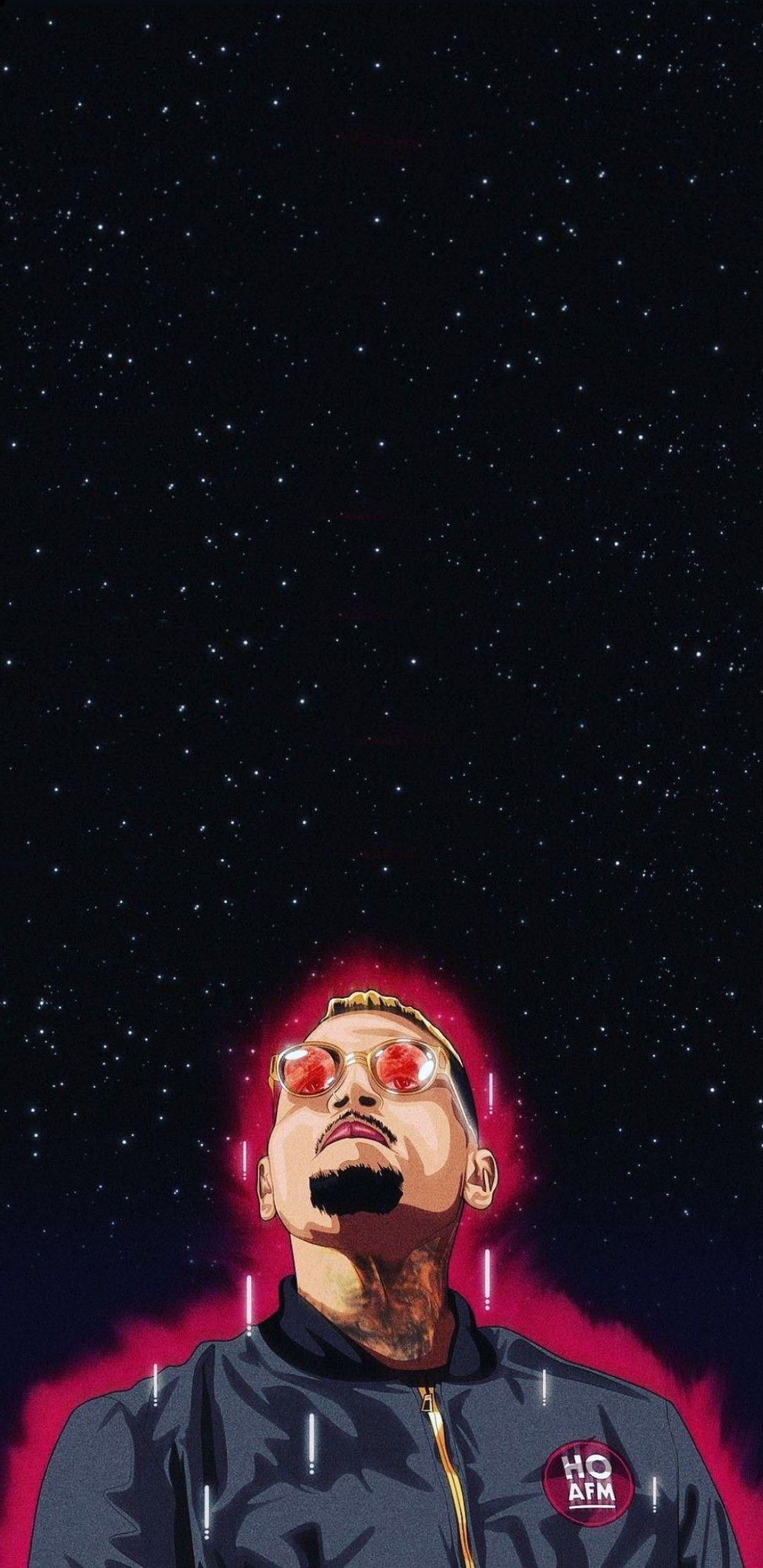 1080x2220 Chris Brown No Guidance Wallpapers