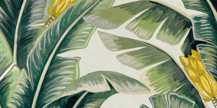 1100x1320 The Great Shalimar Wallpaper • Banana Leaf Design • Milton & King USA
