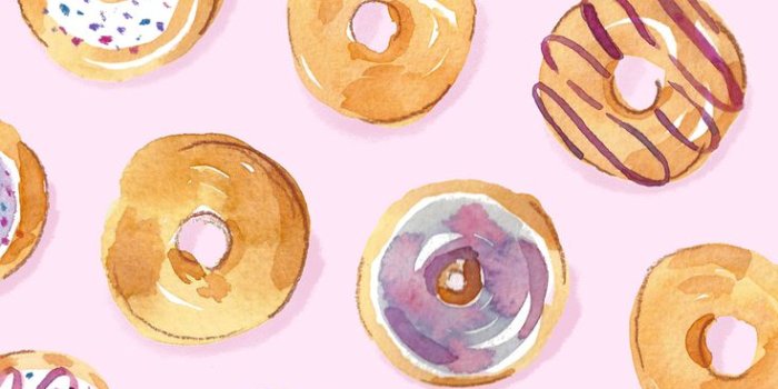 736x1308 Cute Watercolor Donut Wallpaper - Annie Parsons | Cute food wallpaper,  Kawaii wallpaper, Phone wallpaper patterns
