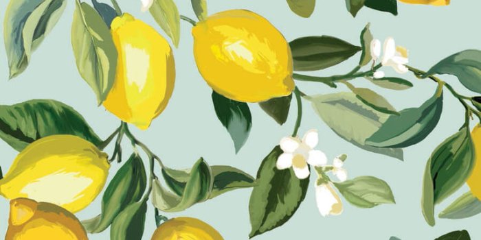 768x1024 Lemon Zest Peel & Stick Wallpaper - Blue – US Wall Decor