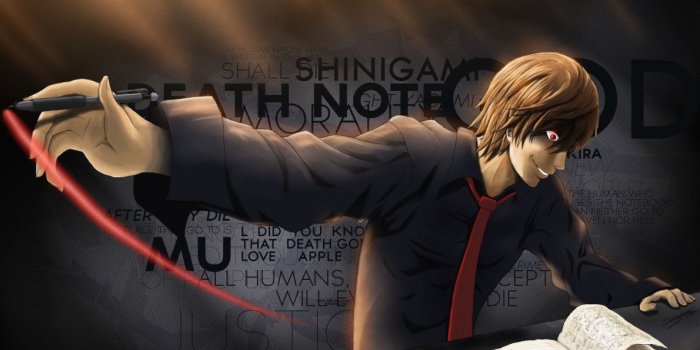 1190x700 Brown hair death note red eyes shirt tie yagami light wallpaper | 2040x1200  | 72288 | WallpaperUP
