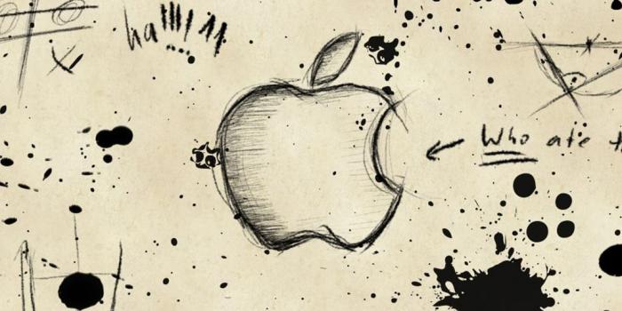 1024x1024 Apple Sketch iPad Wallpapers Free Download