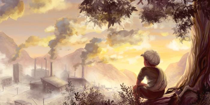 1920x1200 Landscape color drawing HD Wallpaper - PixelsTalk.Net