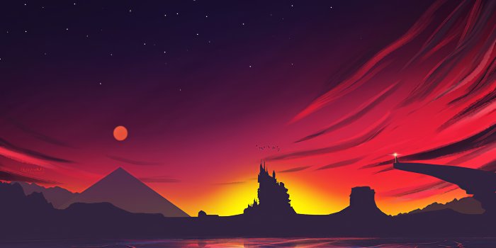 2560x1600 2560x1600 Minimal Sunset Landscape 4k 2560x1600 Resolution HD 4k Wallpapers,  Images, Backgrounds, Photos and Pictures