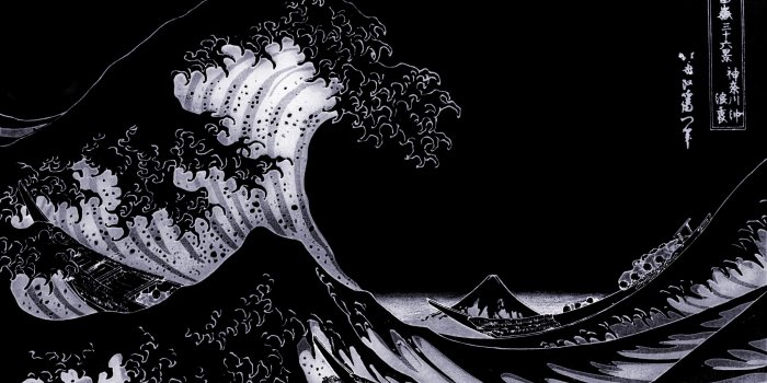 2560x1600 2560x1600] Great Wave Off Kanagawa (re-upload) : r/wallpaper