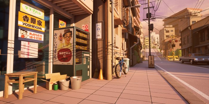 3200x1800 ArtStation - Tokyo Street