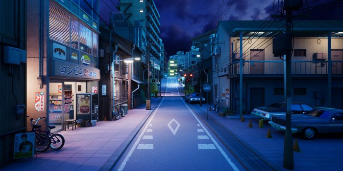 3200x1800 ArtStation - Tokyo Street