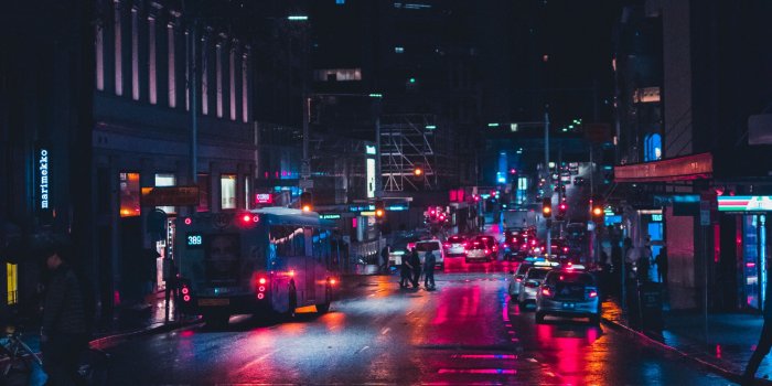 2560x1600 Download wallpaper 2560x1600 night city, street, lighting, traffic, sydney,  australia widescreen 16:10 hd background